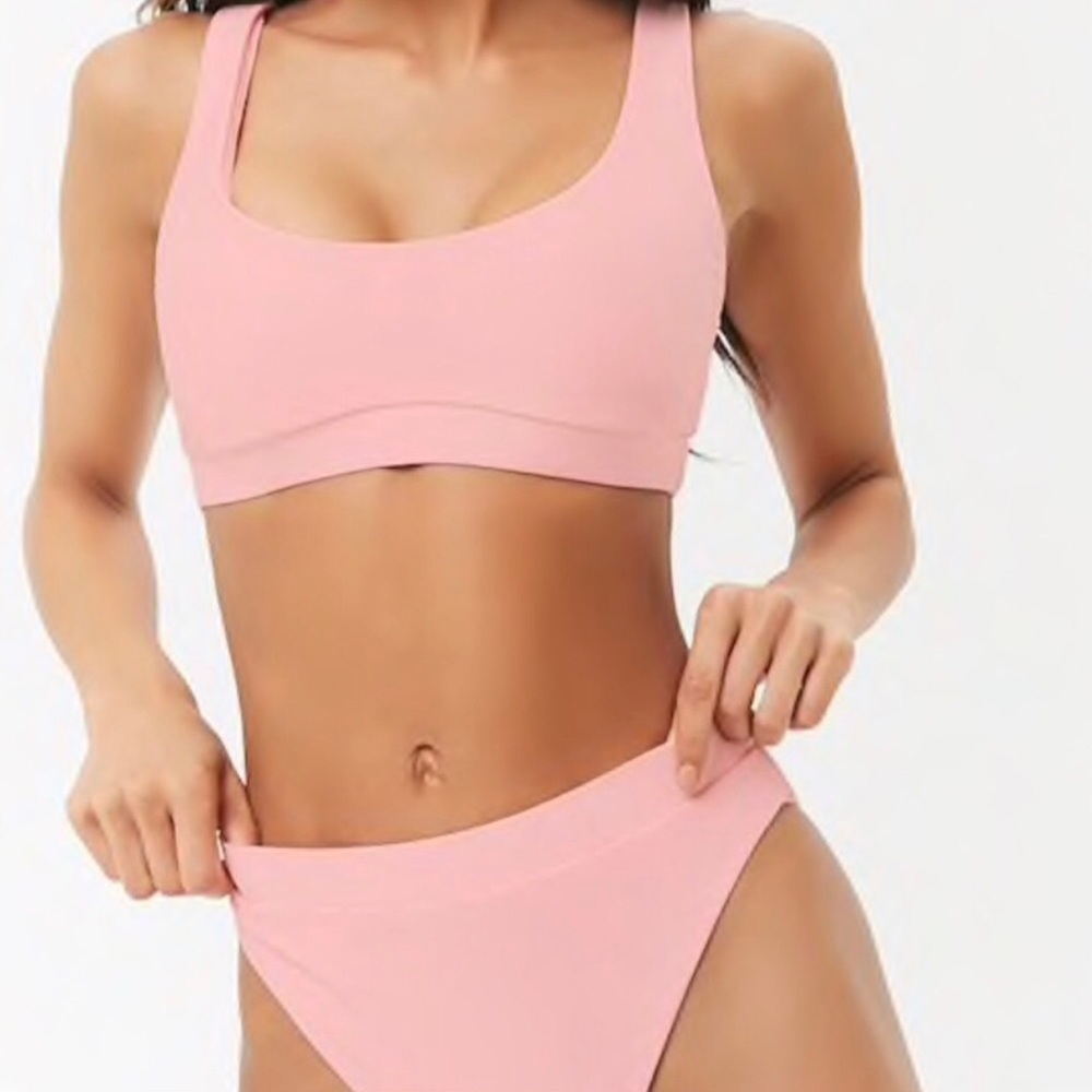 Forever 21 Light Pink High Waisted Bikini
